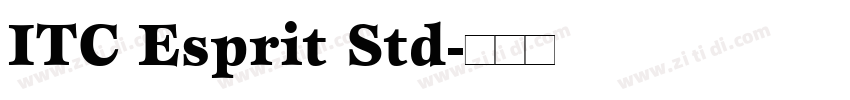 ITC Esprit Std字体转换